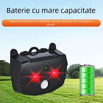 Repelent solar multifuncțional pentru animale cu senzor IR – repelent pentru șobolani, păsări și porci (Model BL-219A, 1.2V, 20-45 kHz, 0.1W)