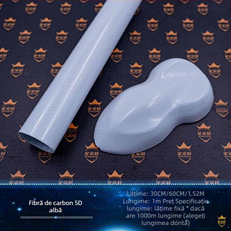 Film din fibră de carbon 5D pentru întreaga mașină; film ce schimbă culoarea; model fibră de carbon; protecție UV 30%; izolație termică 30%