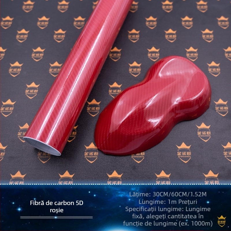 Film din fibră de carbon 5D pentru întreaga mașină; film ce schimbă culoarea; model fibră de carbon; protecție UV 30%; izolație termică 30%