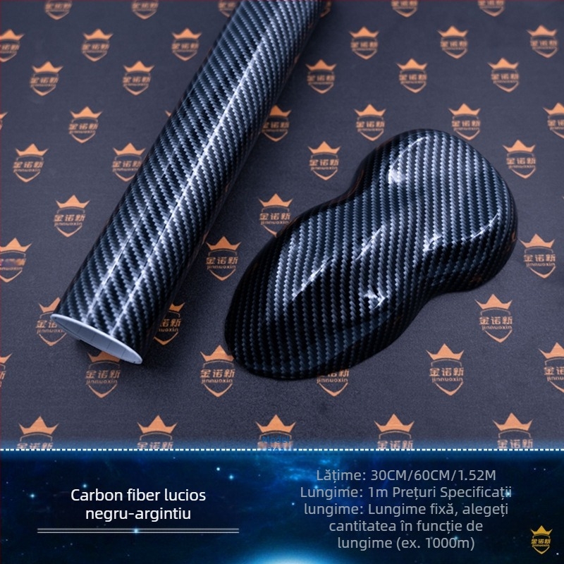 Film din fibră de carbon 5D pentru întreaga mașină; film ce schimbă culoarea; model fibră de carbon; protecție UV 30%; izolație termică 30%