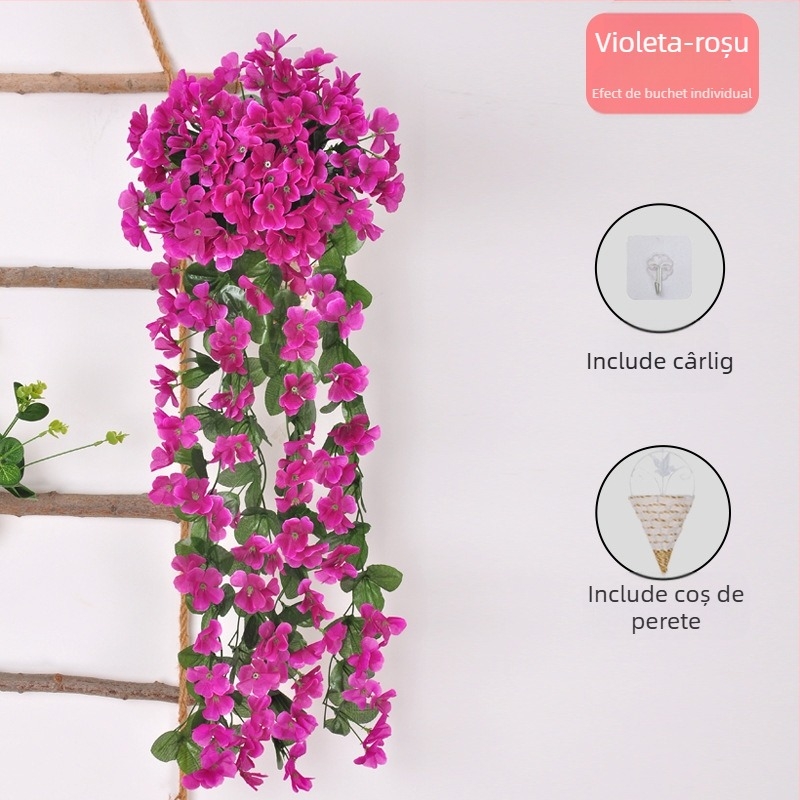 Viță cu flori de mătase (varietate Violet; utilizare: Alte; decor pentru perete - artă florală suspendată)