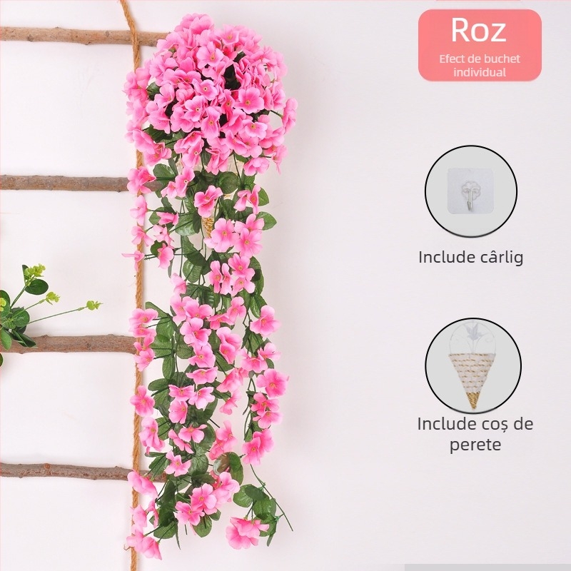 Viță cu flori de mătase (varietate Violet; utilizare: Alte; decor pentru perete - artă florală suspendată)