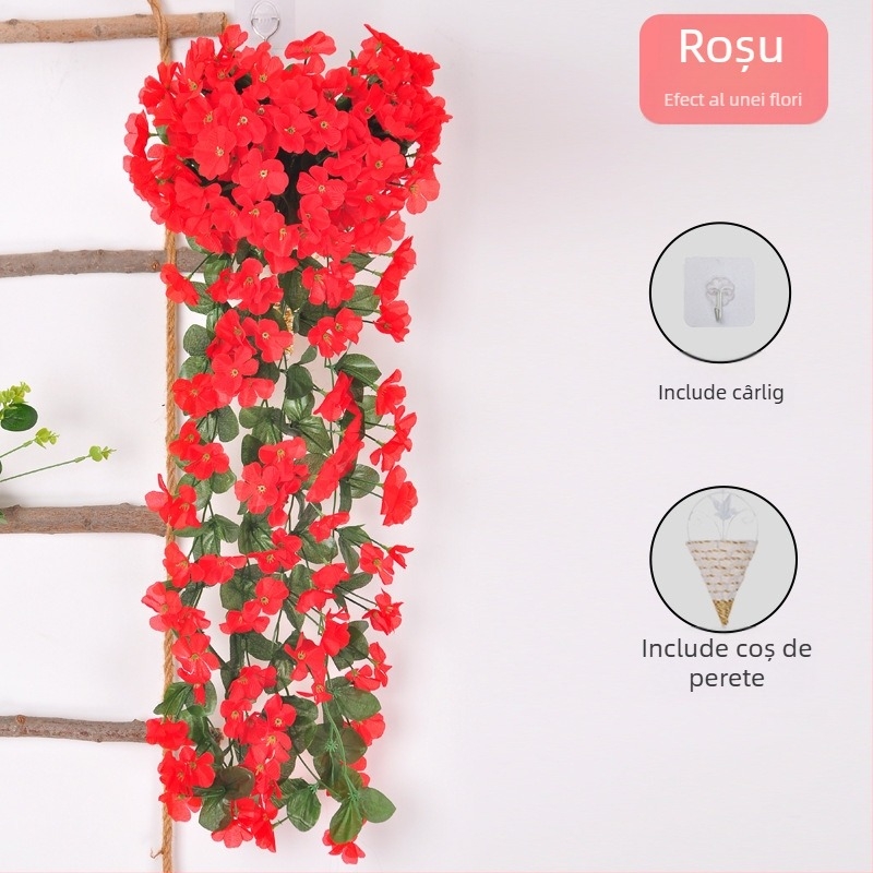 Viță cu flori de mătase (varietate Violet; utilizare: Alte; decor pentru perete - artă florală suspendată)