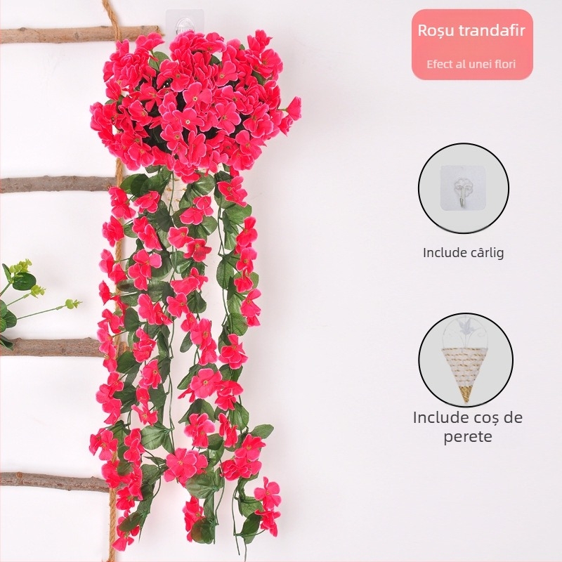Viță cu flori de mătase (varietate Violet; utilizare: Alte; decor pentru perete - artă florală suspendată)