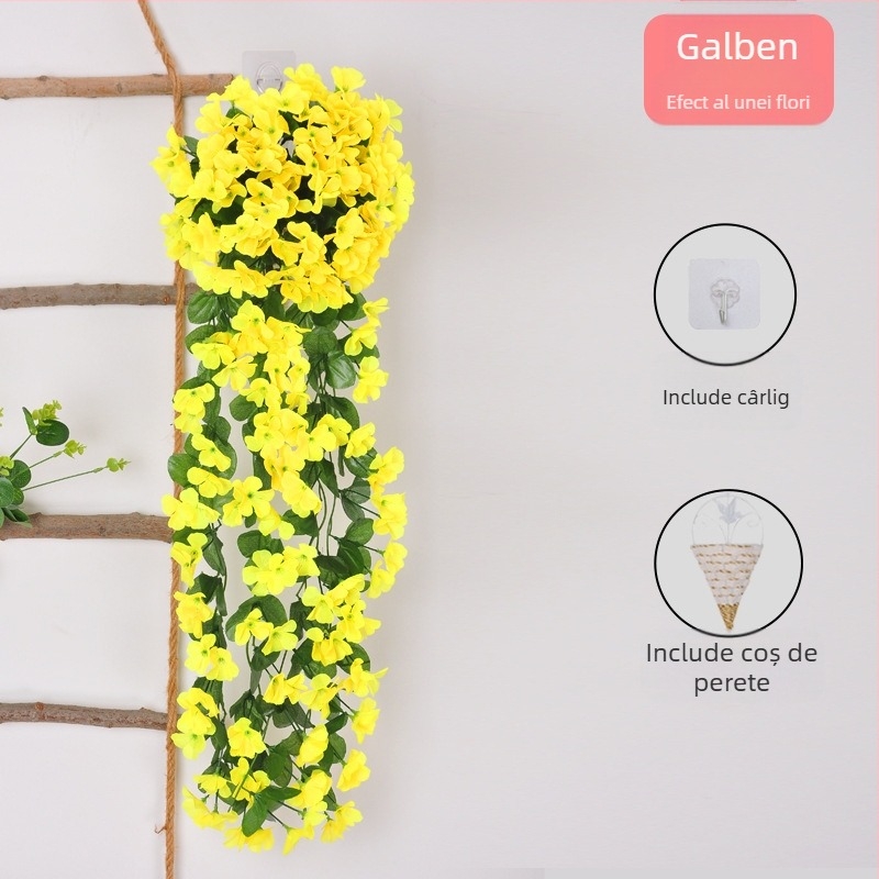 Viță cu flori de mătase (varietate Violet; utilizare: Alte; decor pentru perete - artă florală suspendată)