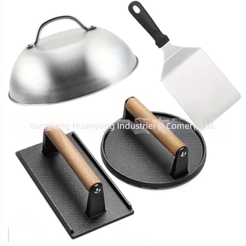 Set de unelte pentru grătar, 3 piese, oțel inoxidabil, brand Huanya