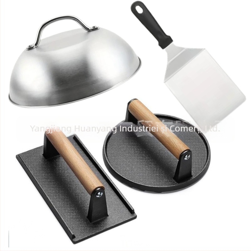 Set de unelte pentru grătar, 3 piese, oțel inoxidabil, brand Huanya