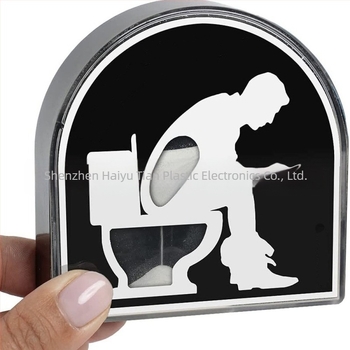 Clepsidră pentru toaletă din plastic – făcută manual, stil modern minimalist, Sea and Sky