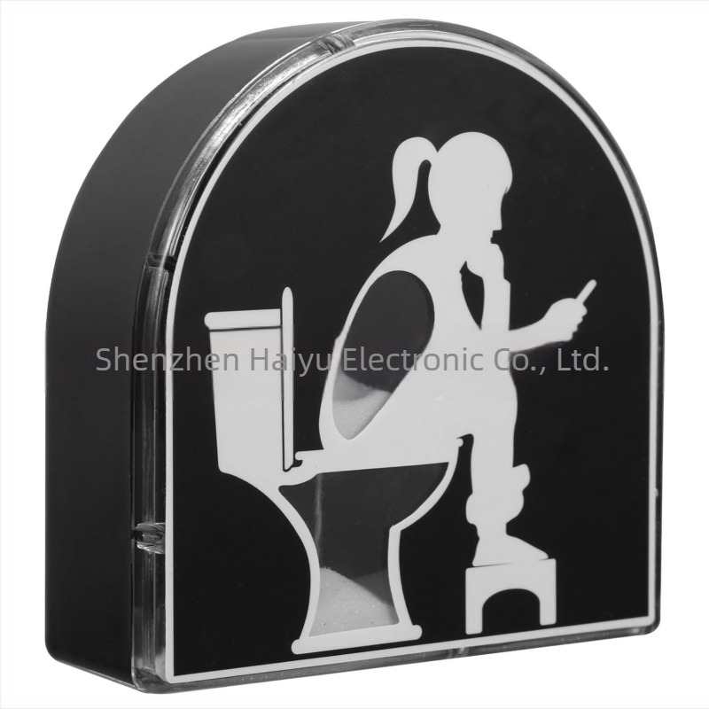 Clepsidră pentru toaletă din plastic – făcută manual, stil modern minimalist, Sea and Sky