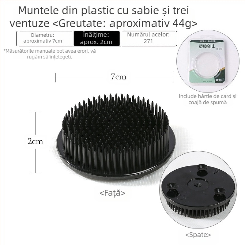 Jianshan bază din plastic pentru aranjamente florale, cu 3 ventuze