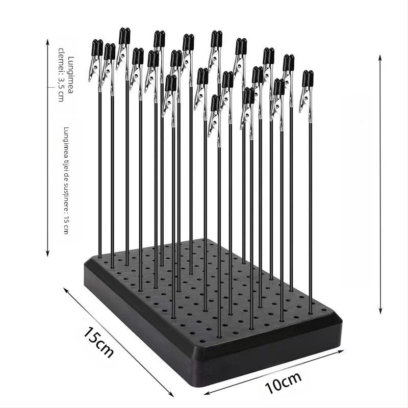 Clema pentru baza modelului Gundam, cu clemă crocodilă, clip de uscare și instrument de pulverizare pentru vopsire manuală