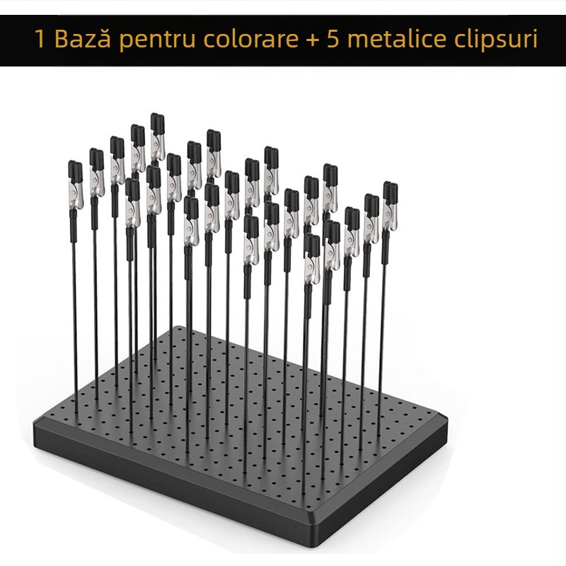 Clema pentru baza modelului Gundam, cu clemă crocodilă, clip de uscare și instrument de pulverizare pentru vopsire manuală