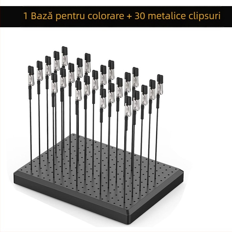 Clema pentru baza modelului Gundam, cu clemă crocodilă, clip de uscare și instrument de pulverizare pentru vopsire manuală