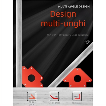Fulida – Localizator magnetic de sudură puternic, suport pentru unghi drept