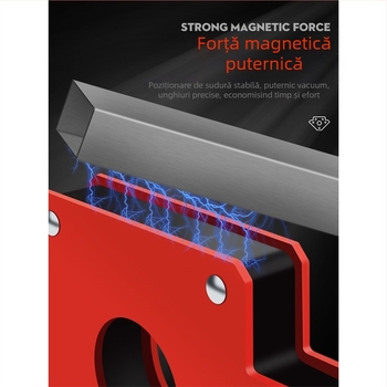 Fulida – Localizator magnetic de sudură puternic, suport pentru unghi drept