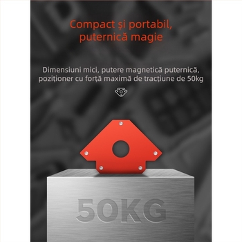 Fulida – Localizator magnetic de sudură puternic, suport pentru unghi drept