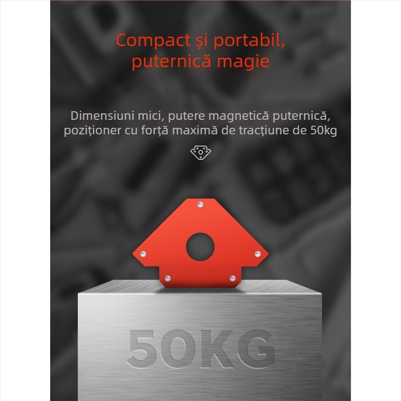 Fulida – Localizator magnetic de sudură puternic, suport pentru unghi drept