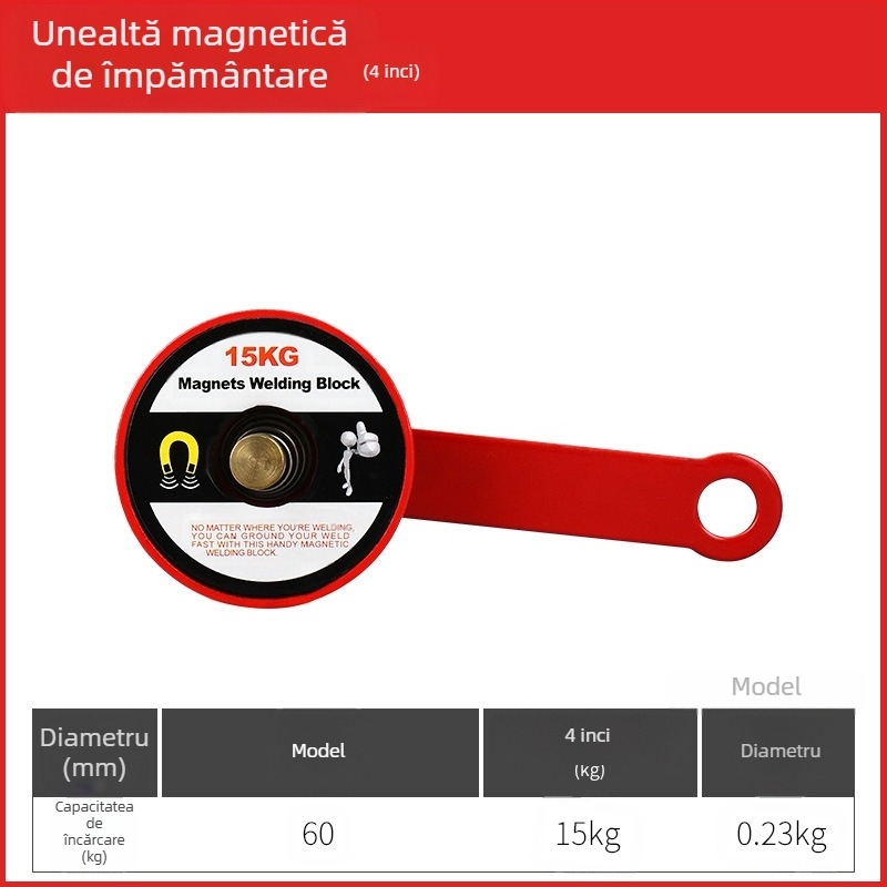 Fulida – Localizator magnetic de sudură puternic, suport pentru unghi drept