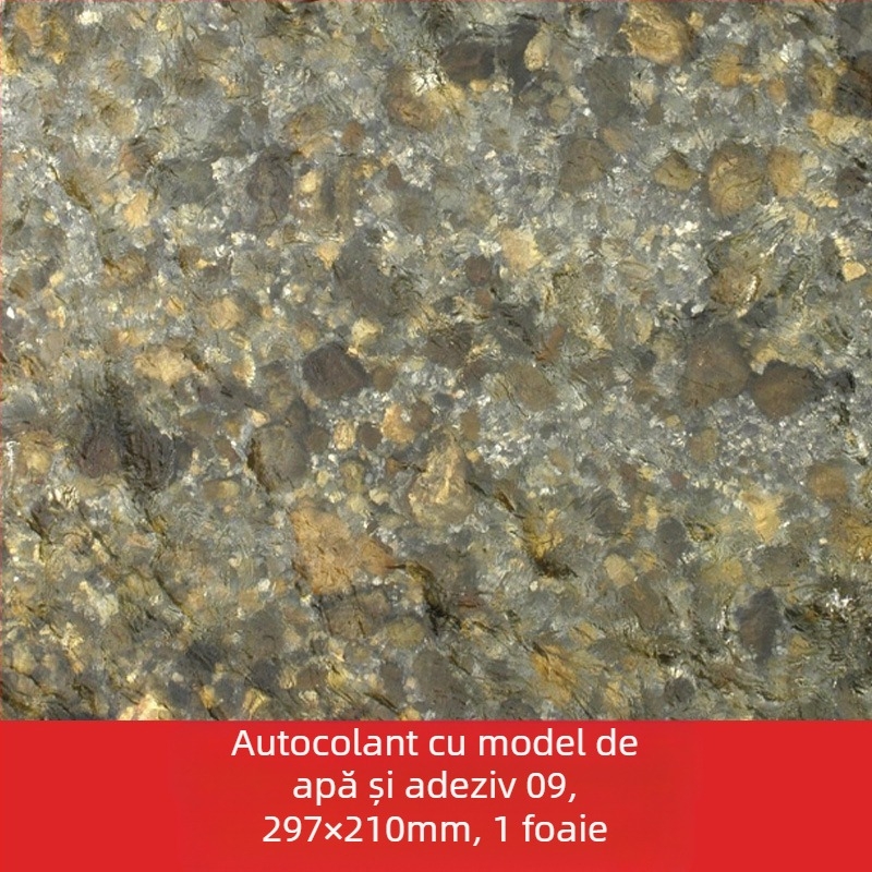 Material DIY pentru model arhitectural, peisaj exterior miniatural, etichete din hârtie cu model de apă și spate adeziv; marca Crab kingdom; gata pentru DIY; destinat vârstei 15–35; non-electric