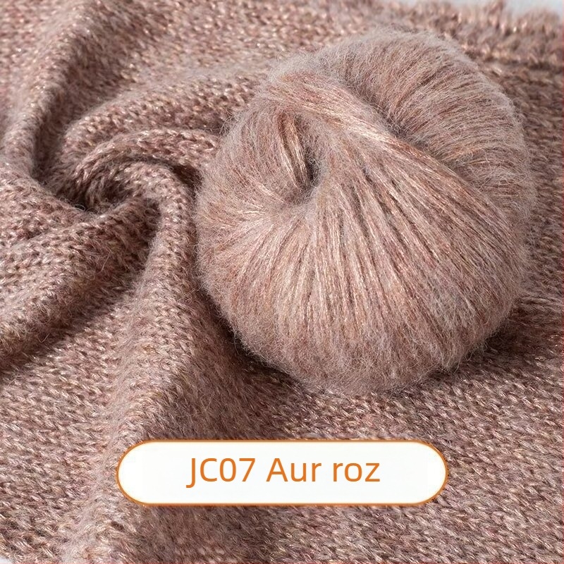 Fir Mohair – înfășurare cu aer, linie Reunion, pentru tricotat manual, Mohair pulverizat, Blue Tears