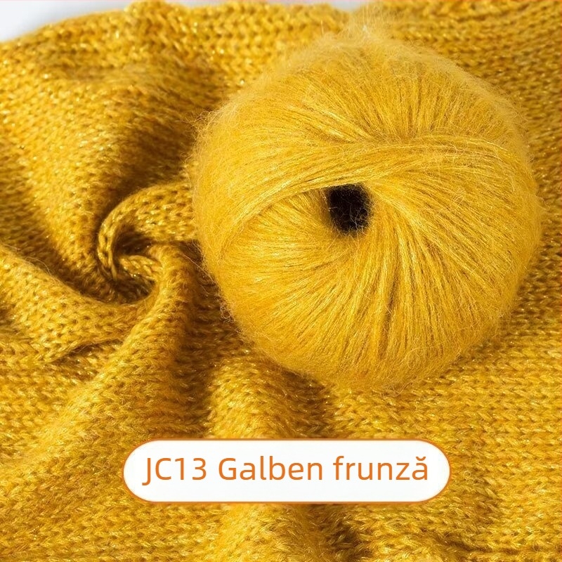 Fir Mohair – înfășurare cu aer, linie Reunion, pentru tricotat manual, Mohair pulverizat, Blue Tears