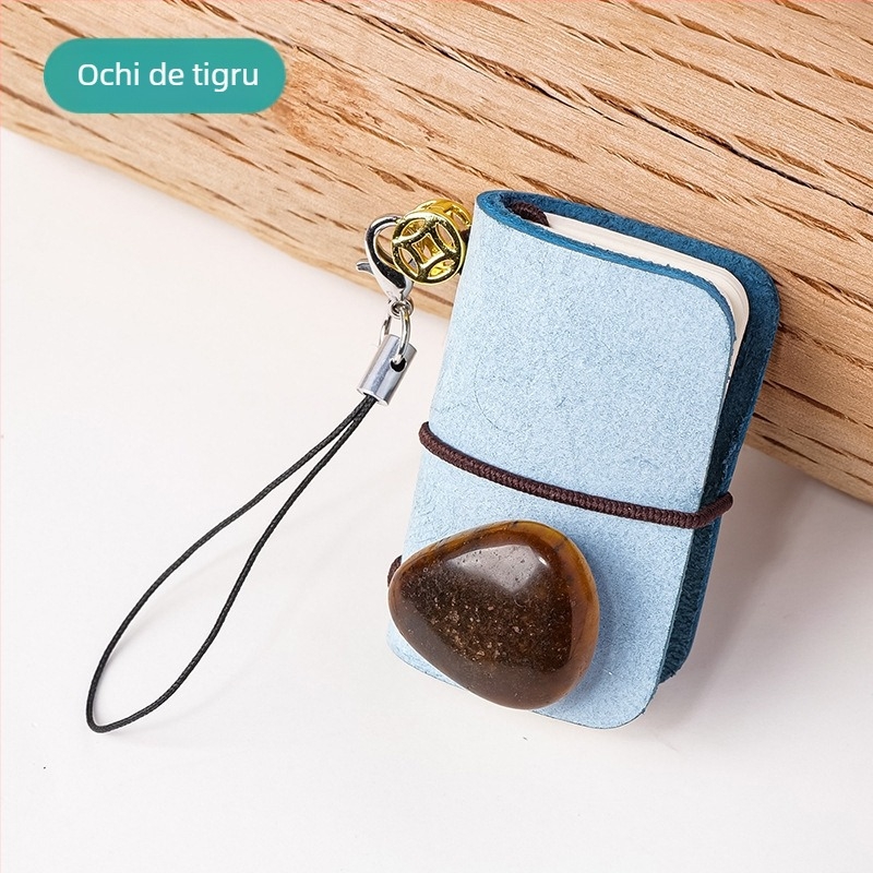 Mini caiet din cristal cu charm pentru geantă (Material: Cristal; Brand: Appen Crystal Crafts; Stil: Simplitate modernă; Ambalare: pungă PP)