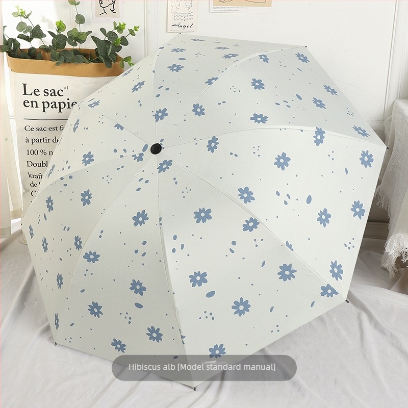 Umbrelă pliabilă cu design ursuleț desen animat, 8 arce din oțel, țesătură 190T cu acoperire vinil, deschidere automată, închidere semiautomată, protecție UV UPF 30+