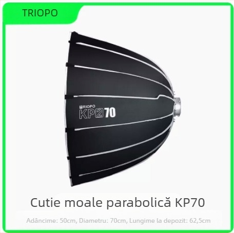 Softbox de lumină moale, octagonal, portabil, cu grilă faguri pentru studio foto