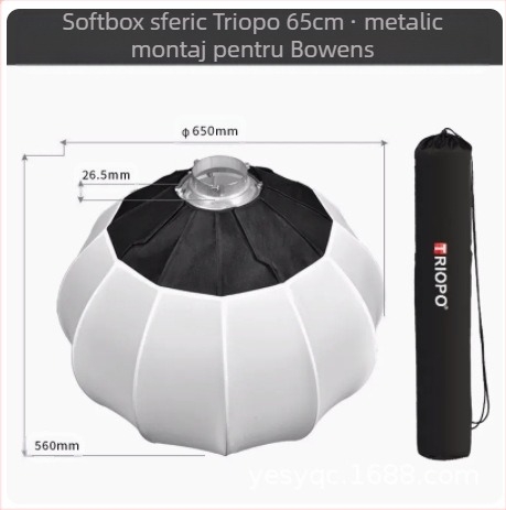 Softbox de lumină moale, octagonal, portabil, cu grilă faguri pentru studio foto