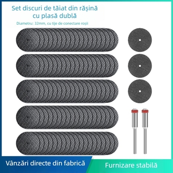 Asahikawa Set discuri de tăiere pentru polizor mic electric cu plasă dublă – discuri din rășină pentru metal