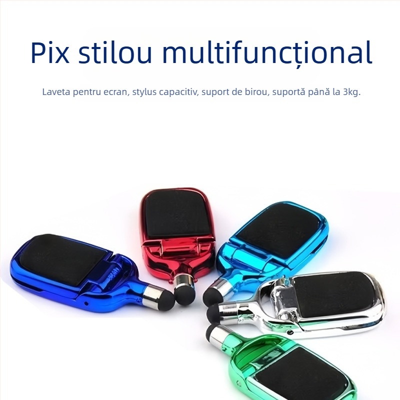 Stand 5 în 1 pentru telefon și tabletă cu stylus capacitiv și carcasă din plastic