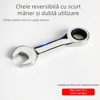 Cheie clichet cu dublă utilizare, design compact, oțel crom-vanadiu