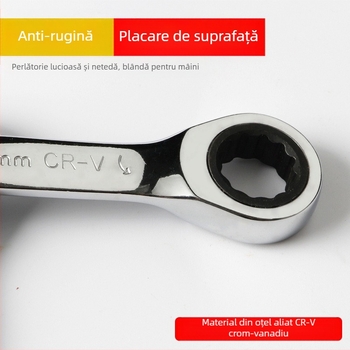 Cheie clichet cu dublă utilizare, design compact, oțel crom-vanadiu