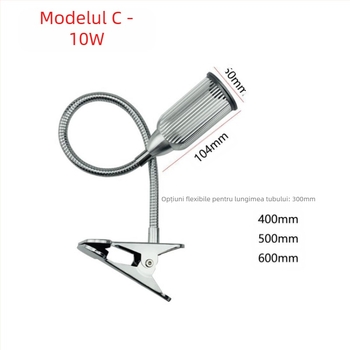 Spot LED clip cu corp din aluminiu, 5W–12W, CRI 80–89, ≤36V, întrerupător cu buton