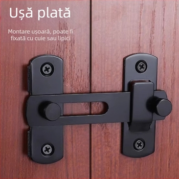 Zăvor din oțel inoxidabil pentru ușă, încuietoare tip H, accesorii ușă, finisaj vopsire cu spray, marca Meishijia