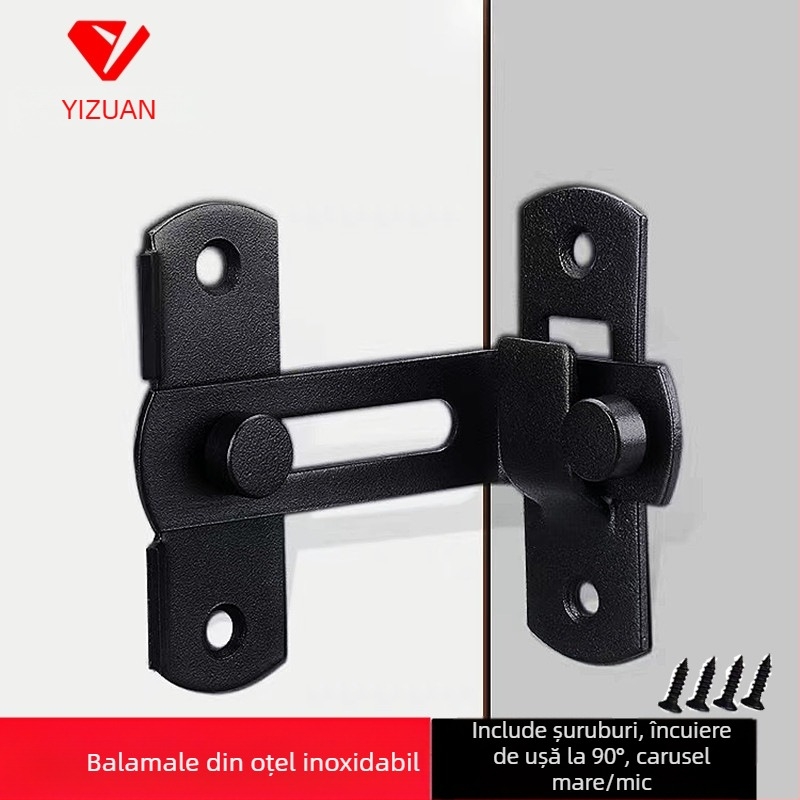 Zăvor din oțel inoxidabil pentru ușă, încuietoare tip H, accesorii ușă, finisaj vopsire cu spray, marca Meishijia