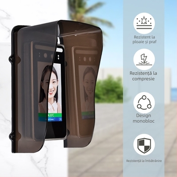 Carcasă externă pentru controlul accesului cu capac impermeabil, cititor vizual, card și parolă; model N11L, stocare 1000, USB/IP/COM, 315 MHz RF