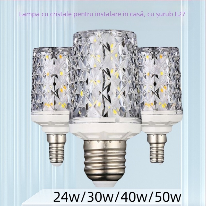 Lampă LED tip porumb pentru casă, model t2, 220 V, cip LED Sanan Optoelectronics, mărgele LED 2835, unghi fascicul 360°