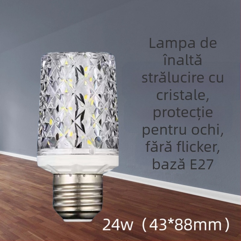 Lampă LED tip porumb pentru casă, model t2, 220 V, cip LED Sanan Optoelectronics, mărgele LED 2835, unghi fascicul 360°