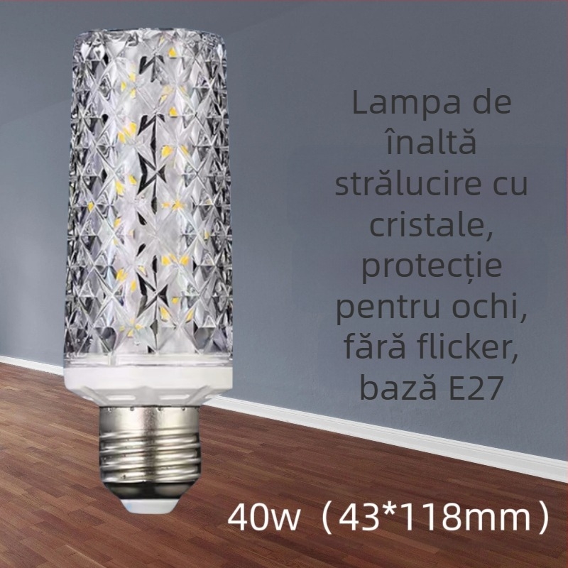 Lampă LED tip porumb pentru casă, model t2, 220 V, cip LED Sanan Optoelectronics, mărgele LED 2835, unghi fascicul 360°