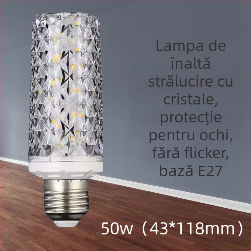 Lampă LED tip porumb pentru casă, model t2, 220 V, cip LED Sanan Optoelectronics, mărgele LED 2835, unghi fascicul 360°