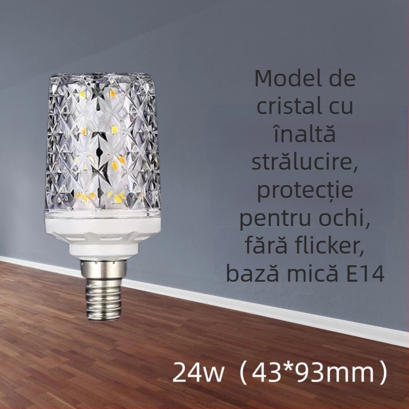 Lampă LED tip porumb pentru casă, model t2, 220 V, cip LED Sanan Optoelectronics, mărgele LED 2835, unghi fascicul 360°