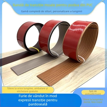 Bandă de margine PVC – lucioasă, grosime 3,5 mm, profil margine/prag, rezistență la uzură 100 cicluri
