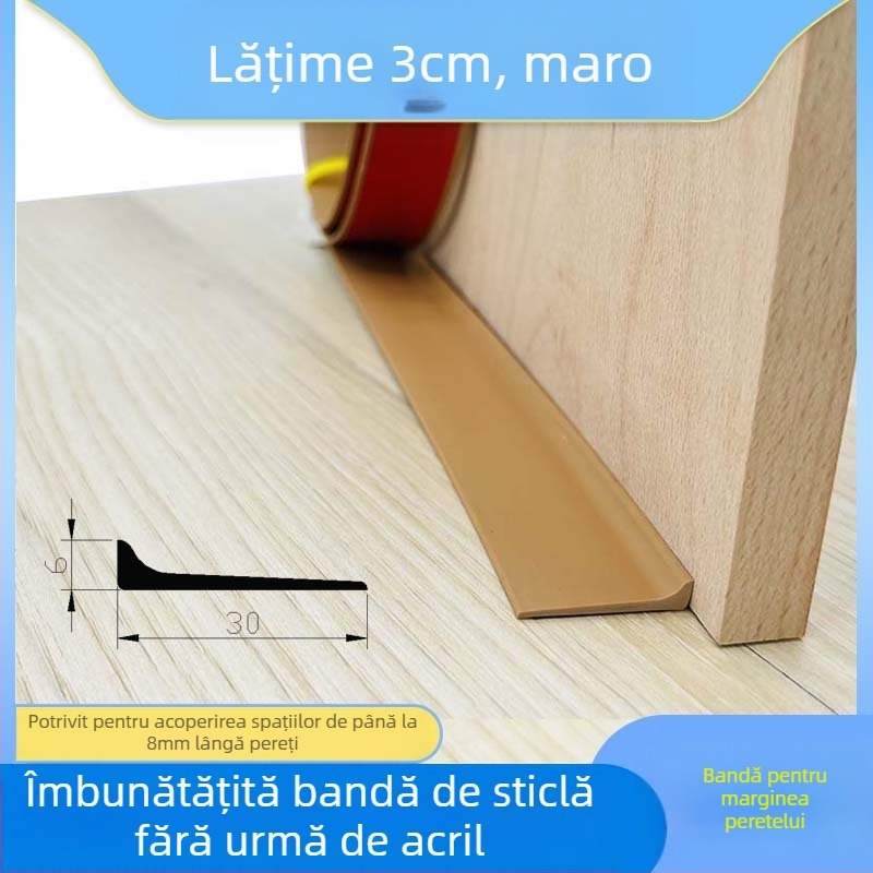 Bandă de margine PVC – lucioasă, grosime 3,5 mm, profil margine/prag, rezistență la uzură 100 cicluri