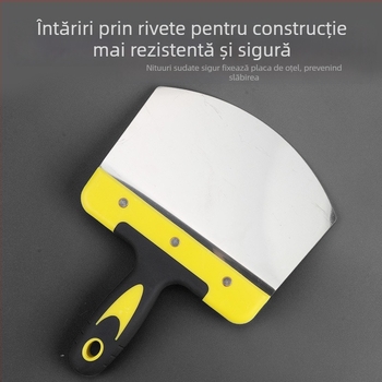 Cuțit de chit cu lamă din oțel inoxidabil, mâner din plastic, seria Putty knife, Jiuling, specificații LC cabinet-feeder