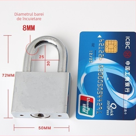 Lacăt pentru ușă, anti-furt, lacăt cu deschidere dreaptă, material: Altele, marcă: Altele, stil: Altele