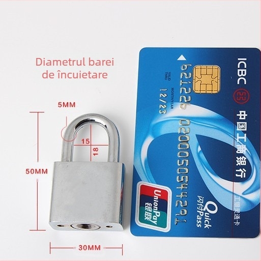 Lacăt pentru ușă, anti-furt, lacăt cu deschidere dreaptă, material: Altele, marcă: Altele, stil: Altele