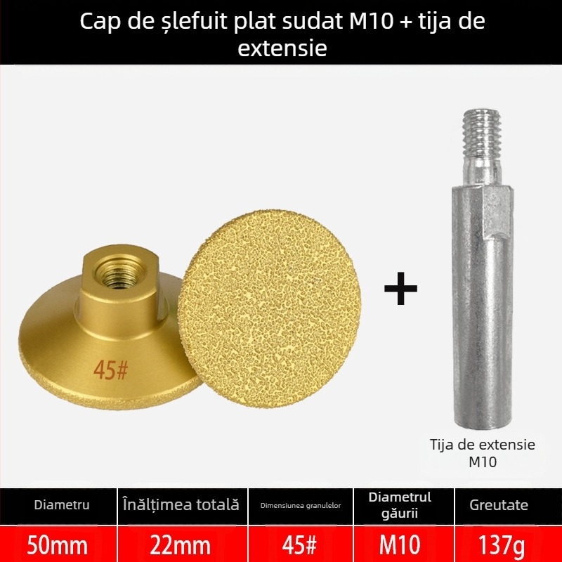 Melton MG025 Cap plat cu diamant Brazing pentru plăci, marmură și piatră – polizare