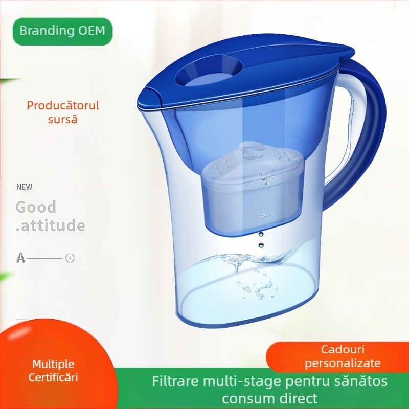 Purificator de apă pentru uz casnic cu ultrafiltrare, filtrare în 4 etape, filtru din cărbune activ, element filtrant înlocuibil, pentru consum direct