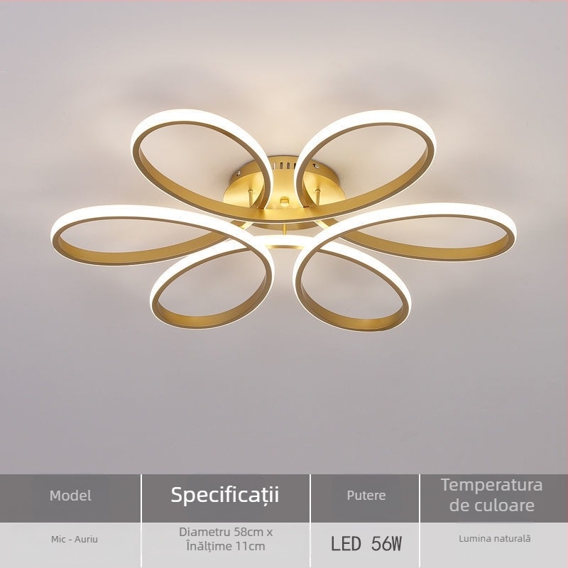 Lampă de plafon LED, model X079, 220V, rază de acoperire 15–30 m², CRI ≥95